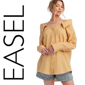 πCOMING SOONπ EASEL NWT TOP MUSTARD
